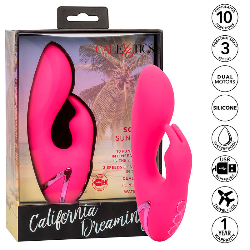 ALSO. Cal Sunshine Rabbit Fuchsia Vibrator von California Dreaming