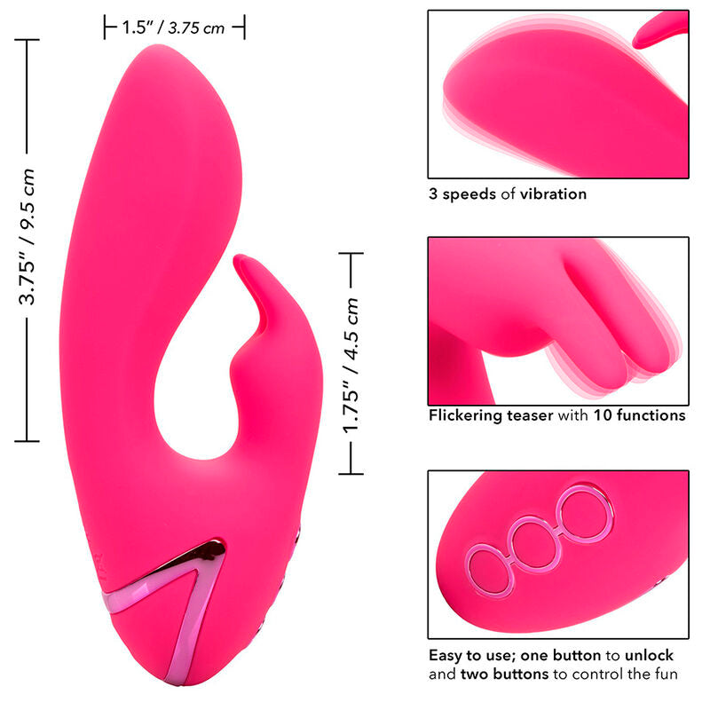 ALSO. Cal Sunshine Rabbit Fuchsia Vibrator von California Dreaming