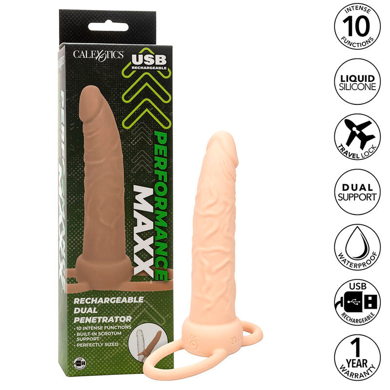 Maxx Performance Wiederaufladbarer Dual Penetrator Light Skin