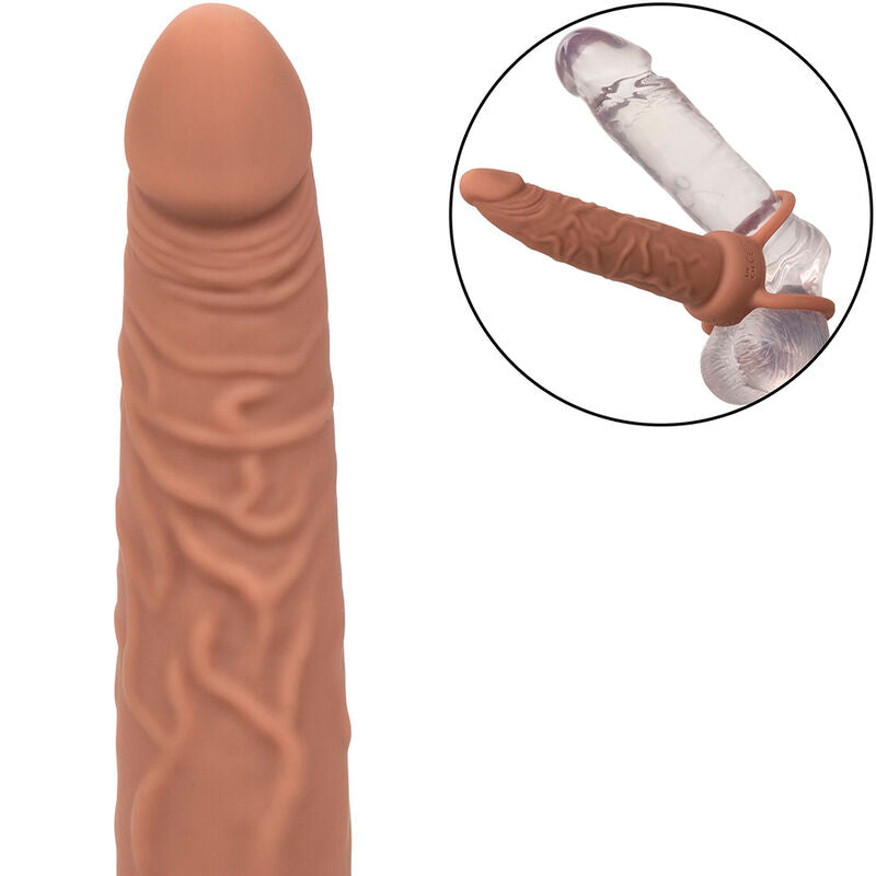Maxx Performance Wiederaufladbarer Doppelpenetrator Skin Brown