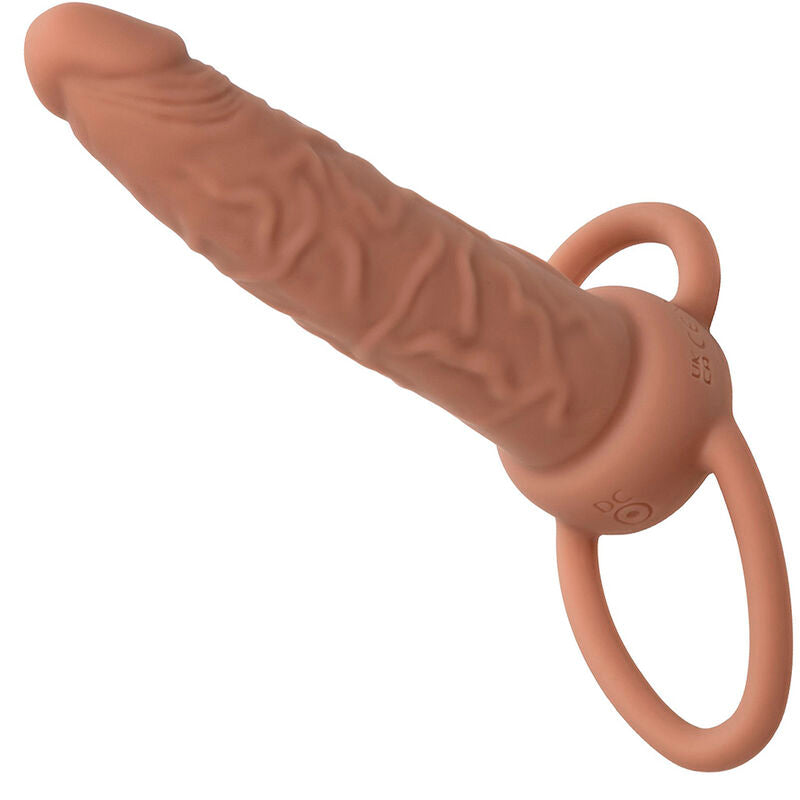 Maxx Performance Wiederaufladbarer Doppelpenetrator Skin Brown