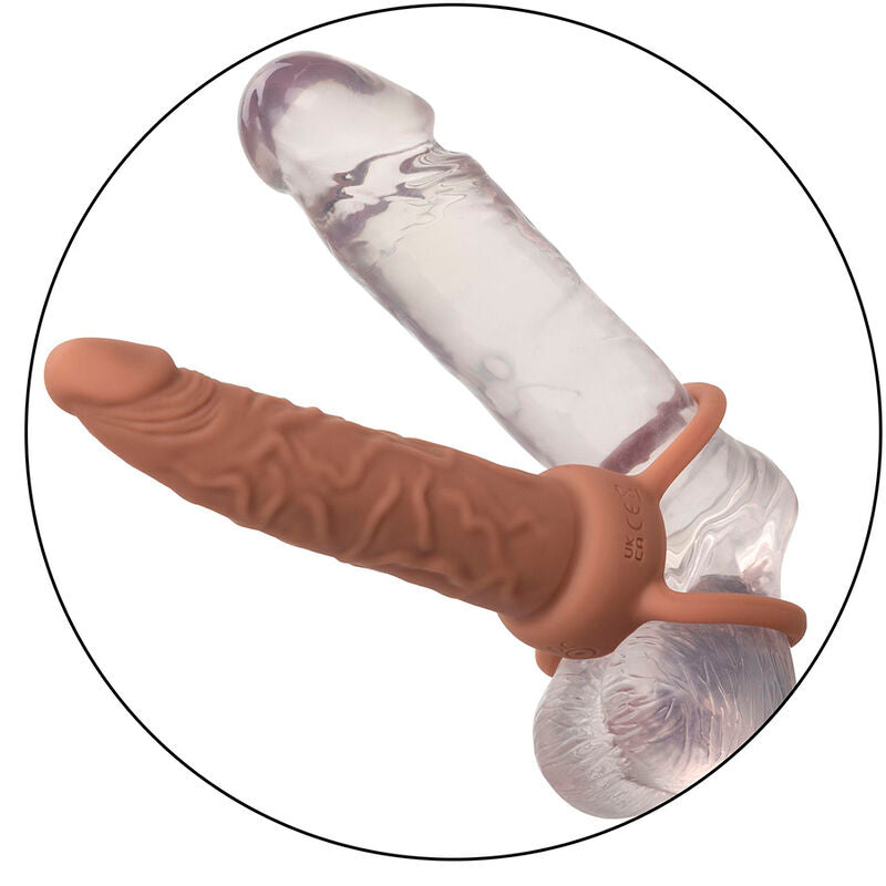Maxx Performance Wiederaufladbarer Doppelpenetrator Skin Brown