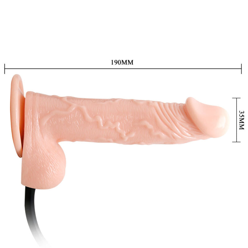 Realistischer aufblasbarer Dildo mit Saugnapf 15 cm