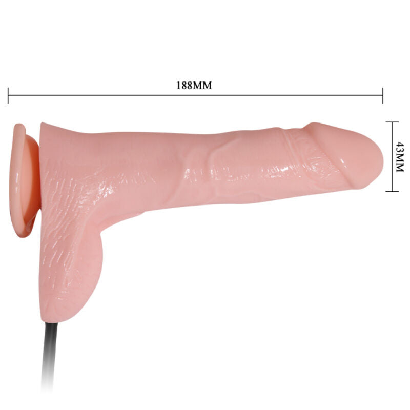 Realistischer aufblasbarer Dildo mit Saugnapf 15 cm
