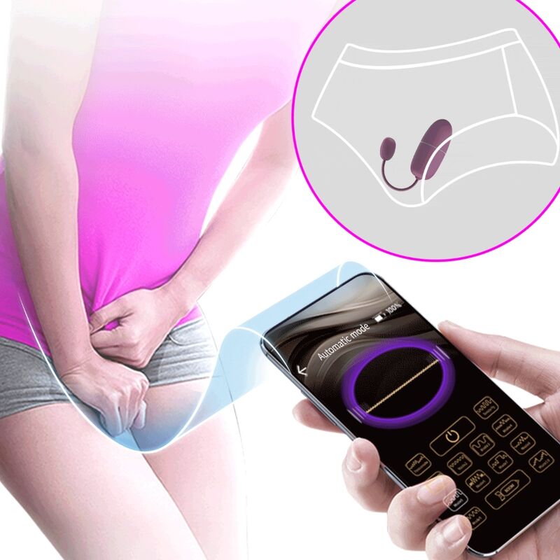 Nymph App-gesteuertes Vibrationsei Lila