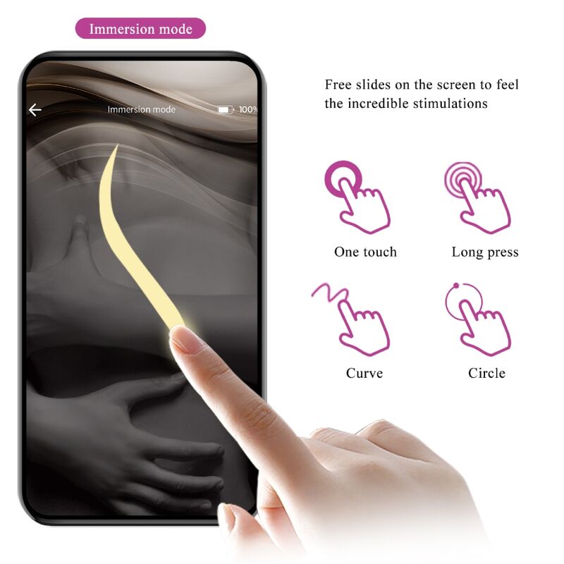Nymph App-gesteuertes Vibrationsei Lila