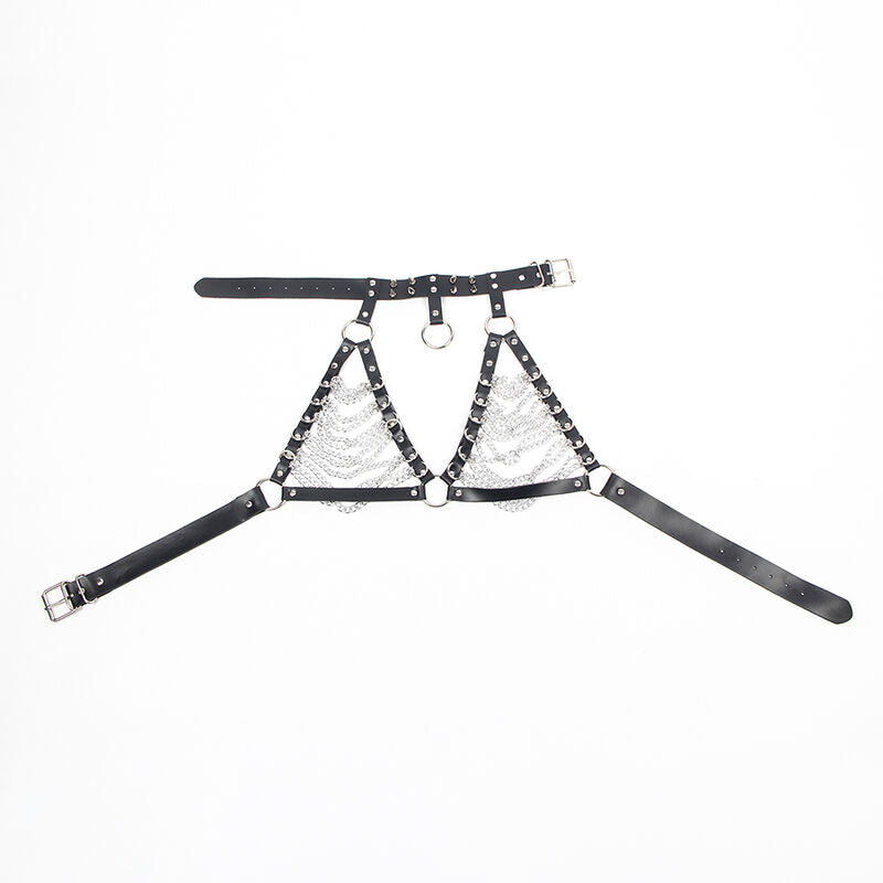 Harness-BH und Halsband mit Kette Einheitsgröße