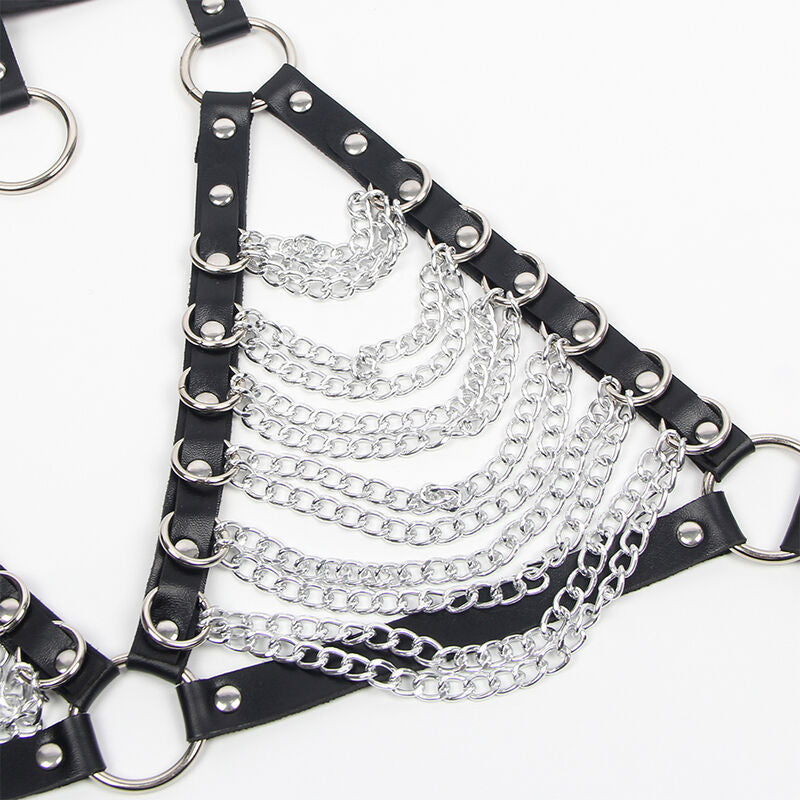 Harness-BH und Halsband mit Kette Einheitsgröße
