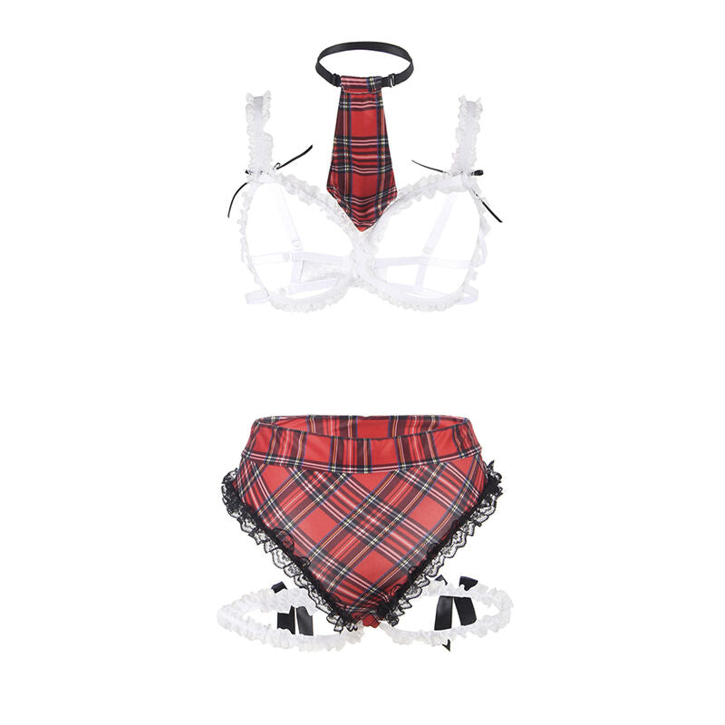 Sexy College-Outfit mit S/M-Motiv