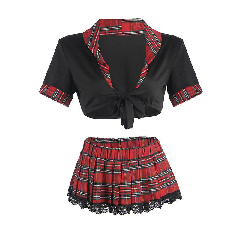 Sexy Colegiala-Disfraz mit Oberteil S/M