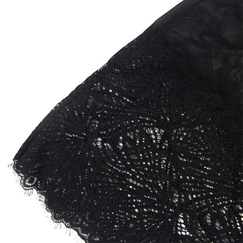 Babydoll mit verstellbaren Trägern zum Halten schwarz s/m
