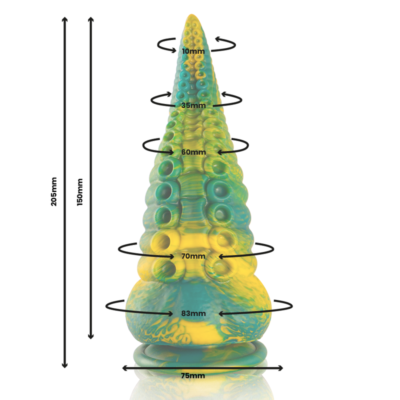 Cetus Großer grüner Tentakeldildo