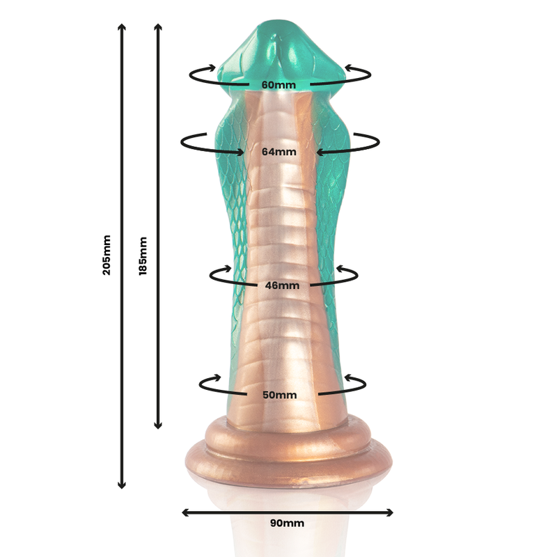 Grüner Cobra-Python-Dildo