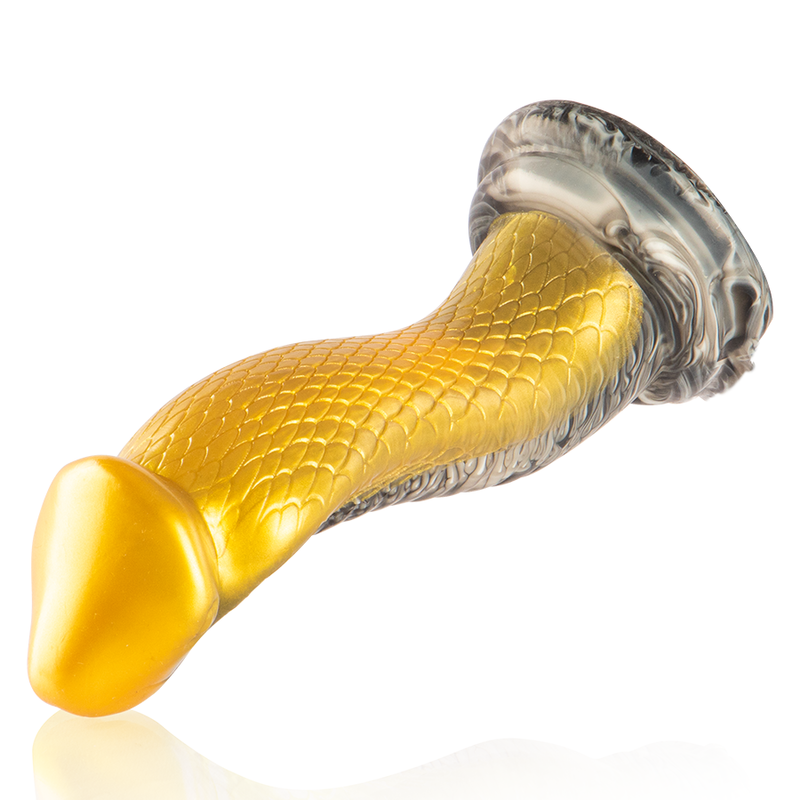 Gelber Cobra-Drakon-Dildo