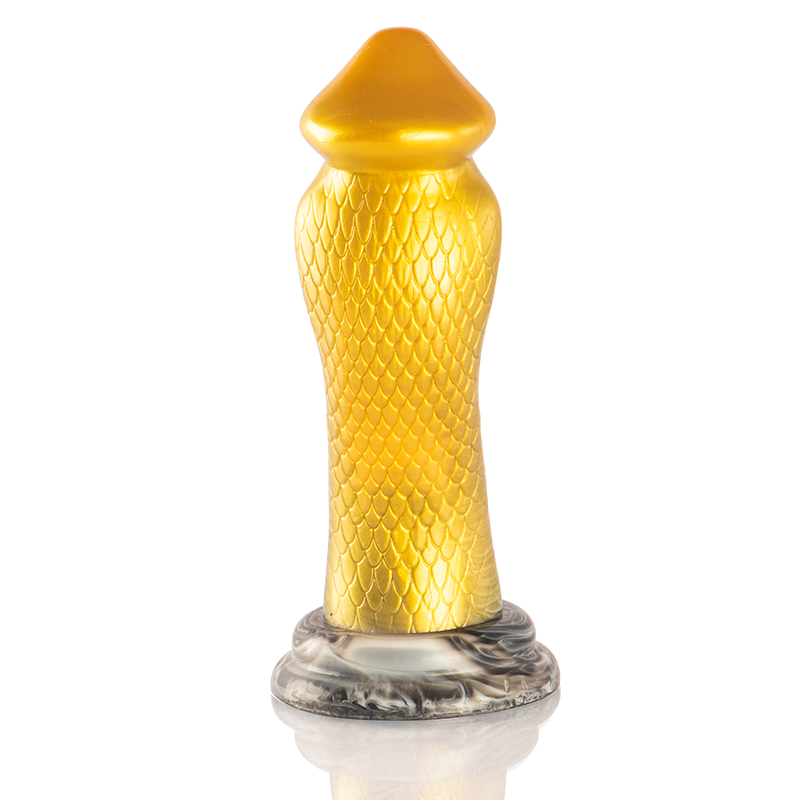 Gelber Cobra-Drakon-Dildo