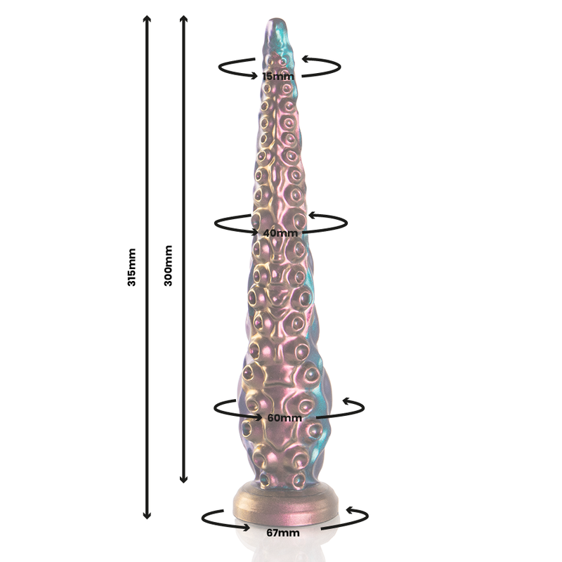 Großer feiner Charybdis-Tentakel-Dildo