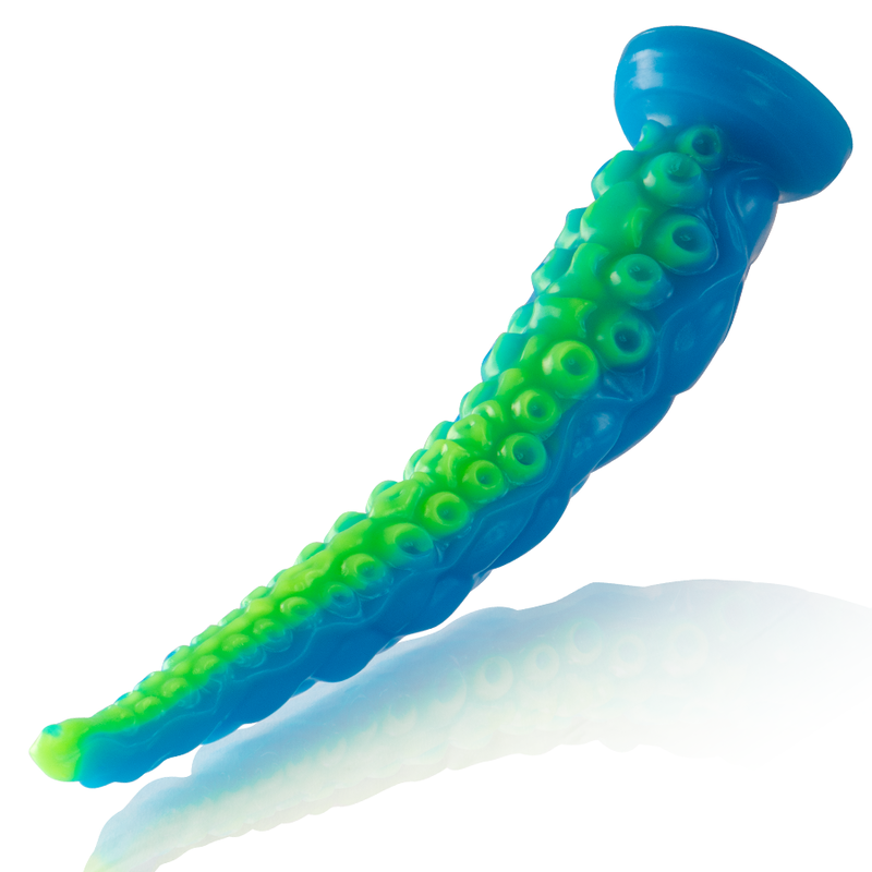 Scylla Großer fluoreszierender schlanker Tentakeldildo