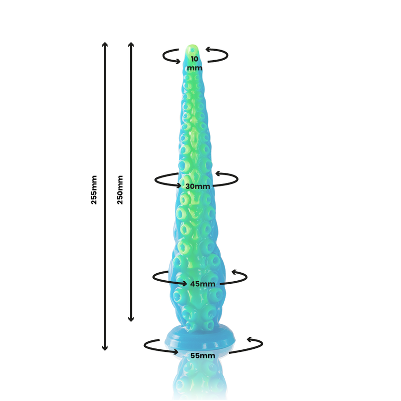Scylla fluoreszierender dünner Tentakeldildo, kleine Größe