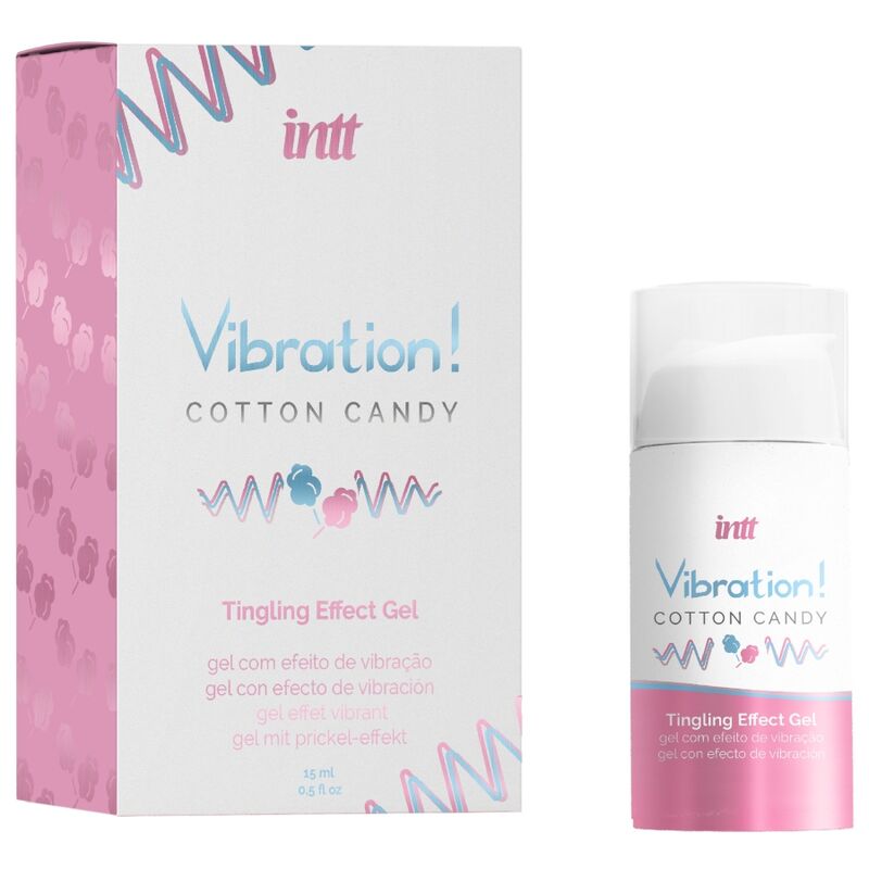 Kraftvolles, intimstimulierendes Zuckerwatte-Flüssigvibratorgel, 15 ml