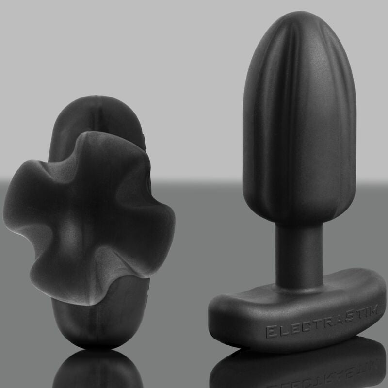 Tartar vierpoliger Analplug aus schwarzem Silikon