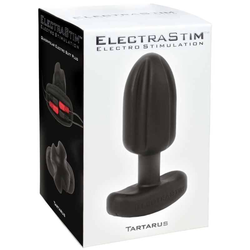 Tartar vierpoliger Analplug aus schwarzem Silikon