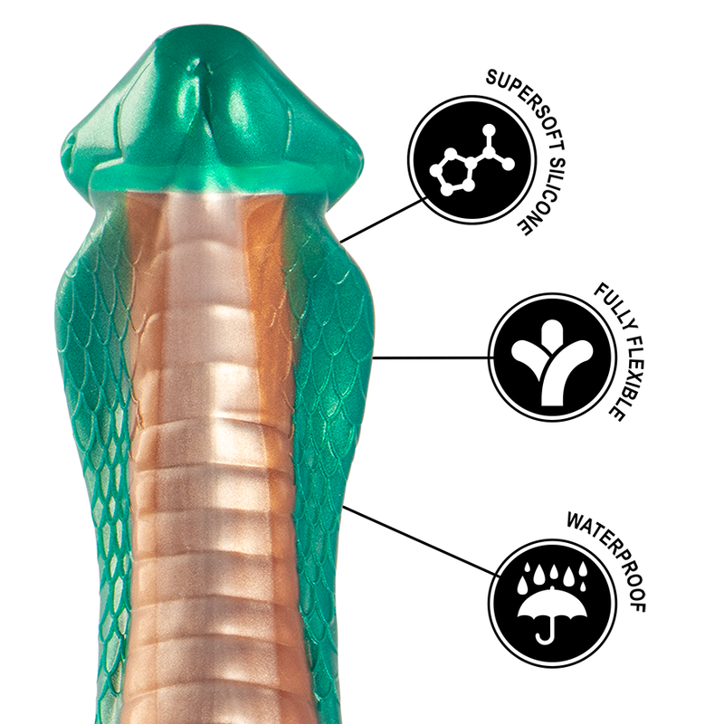 Grüner Cobra-Python-Dildo