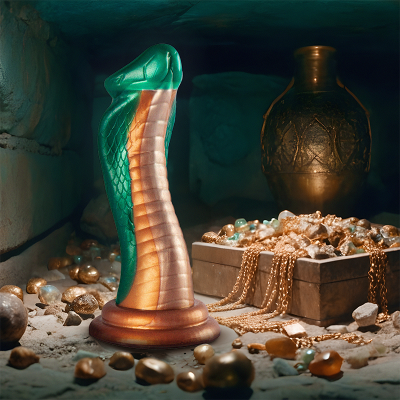 Grüner Cobra-Python-Dildo