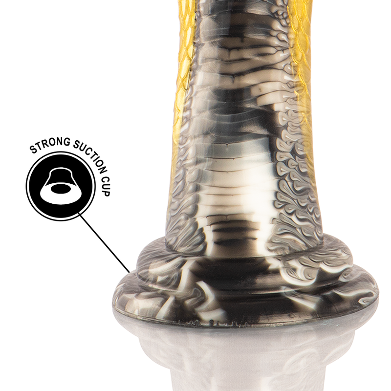Gelber Cobra-Drakon-Dildo
