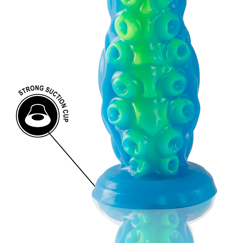 Scylla Großer fluoreszierender schlanker Tentakeldildo