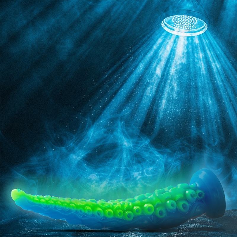 Scylla Großer fluoreszierender schlanker Tentakeldildo