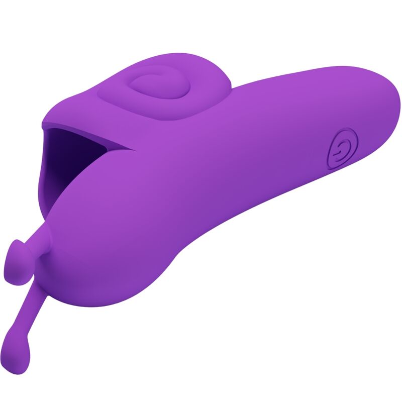 Snail Leistungsstarker lila Fingerstimulator
