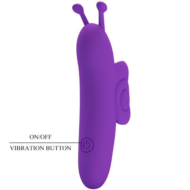 Snail Leistungsstarker lila Fingerstimulator