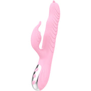 Marcia Vibrator &amp; Doppelter Zungenstoß Wärmeeffekt Rosa