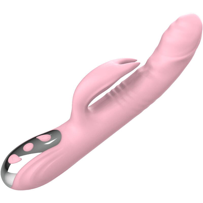 Vollfinger-Rabbit-Vibrator mit rosa Wärmeeffekt