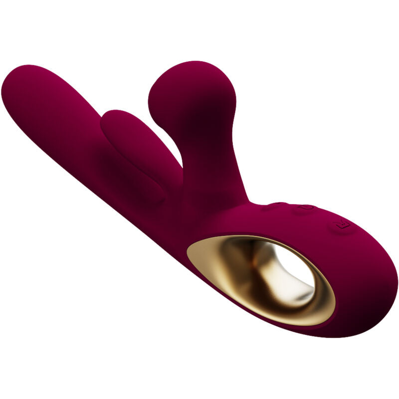 Vibrator Impact Swing &amp; Doppelstimulator Modell 1 Burgund