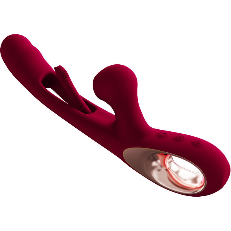 Vibrator Impact Swing &amp; Doppelstimulator Modell 2 Burgund