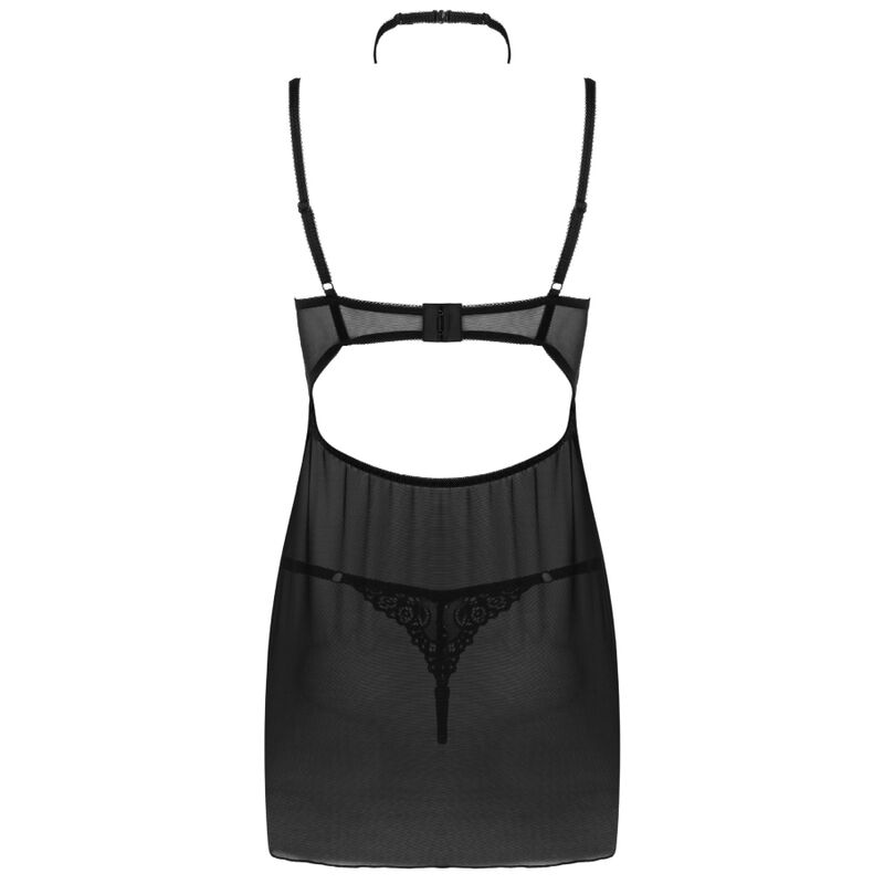 Binella-Set Babydoll + schwarzer Tanga