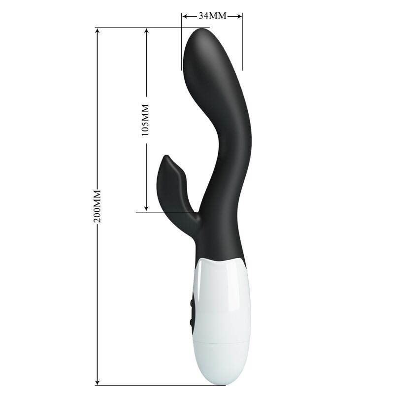 Leuchtend schwarzer G-Punkt-Vibrator