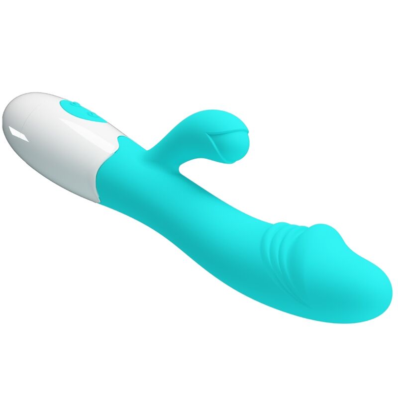 Aquagrüner, spritziger G-Punkt-Vibrator