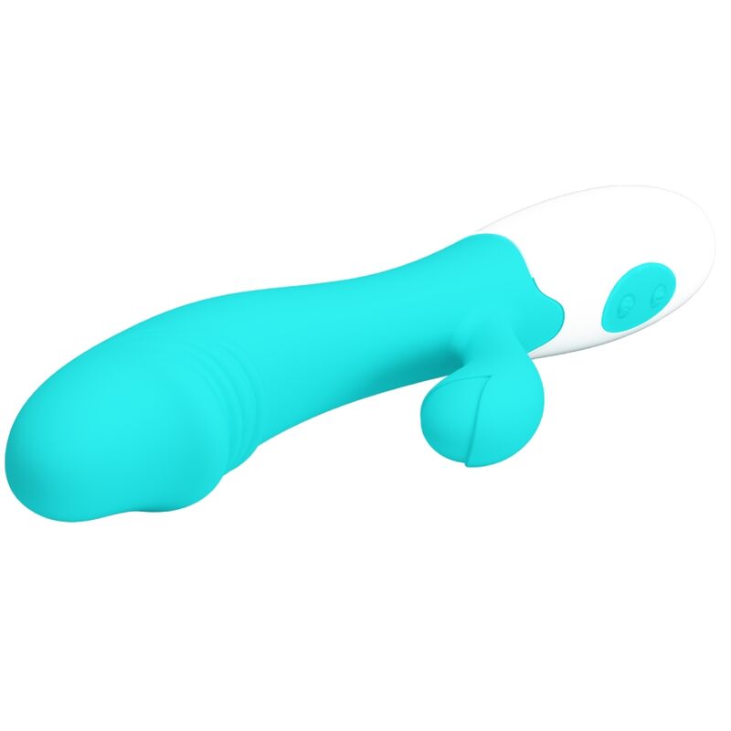 Aquagrüner, spritziger G-Punkt-Vibrator