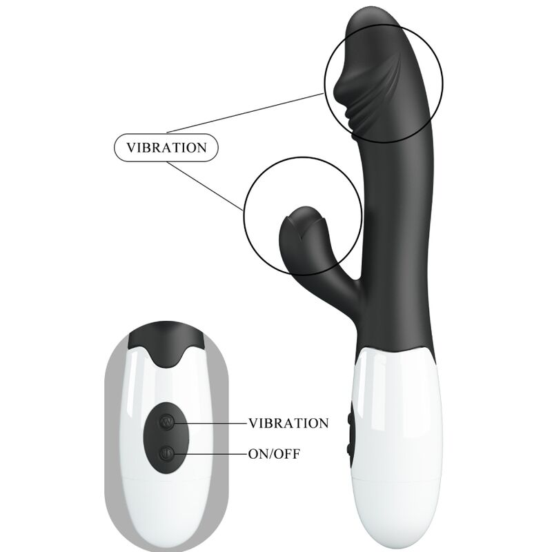 Snappy schwarzer G-Punkt-Vibrator