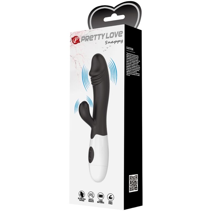 Snappy schwarzer G-Punkt-Vibrator