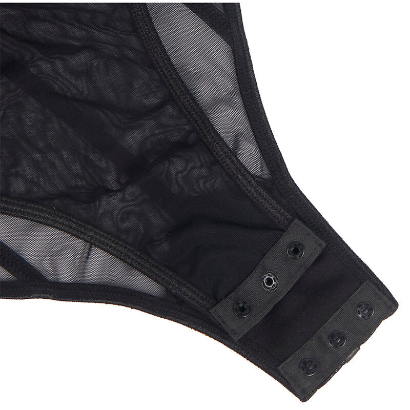 Body mit Kettendetail, schwarz, s/m
