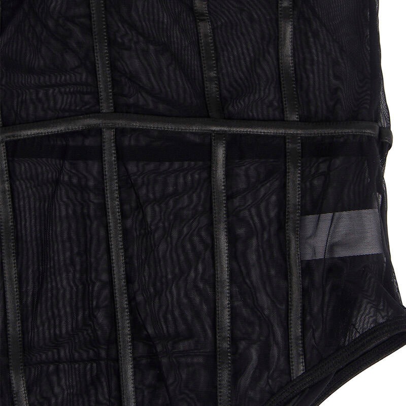 Body mit Kettendetail, schwarz, s/m