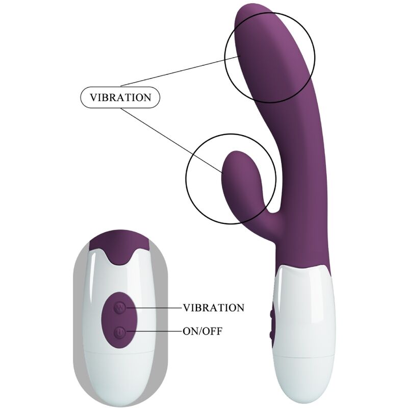 Alvis lila Kaninchen- und G-Punkt-Vibrator
