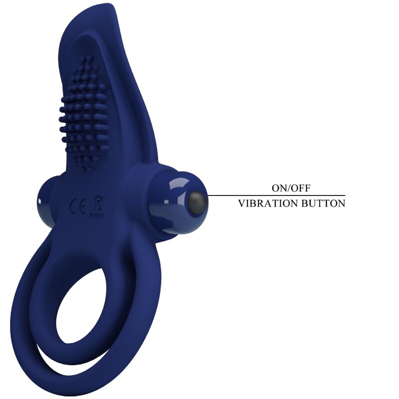 Bronson Doppelring mit blauer Vibration