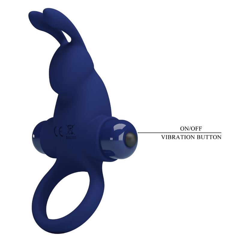 Jiro-Kaninchenring mit blauer Vibration