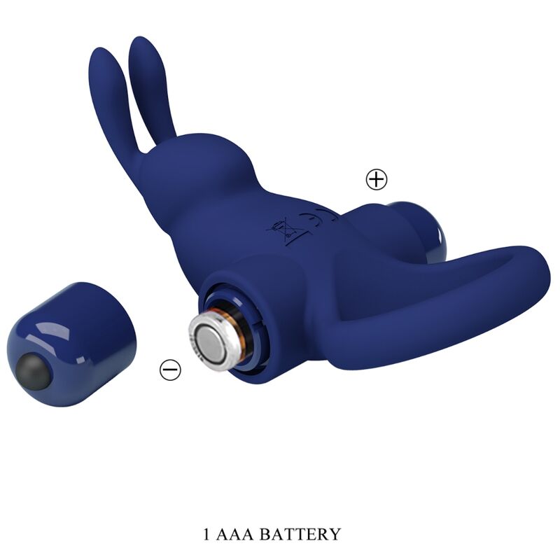 Jiro-Kaninchenring mit blauer Vibration
