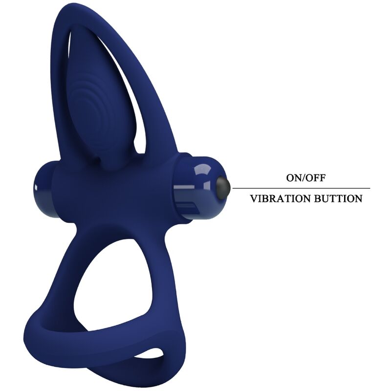Doppelringmatte mit Vibration &amp; blauem Stimulator