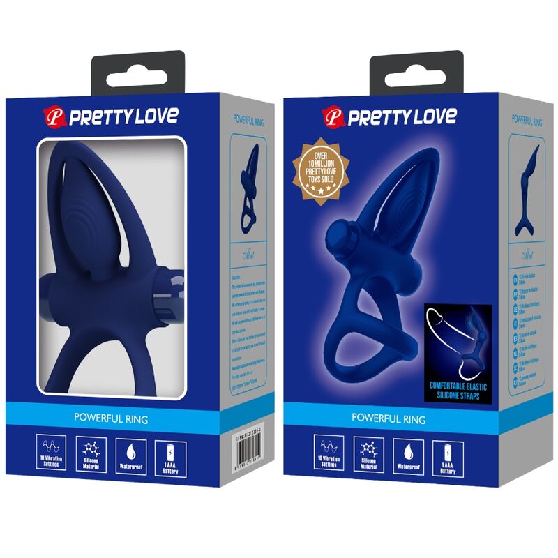 Doppelringmatte mit Vibration &amp; blauem Stimulator